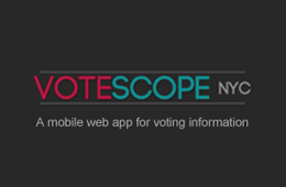 Votescope nyc beta Web Application for election information